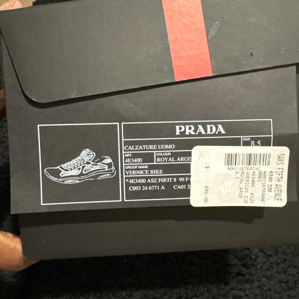 Prada America's Cup biker fabric sneakers